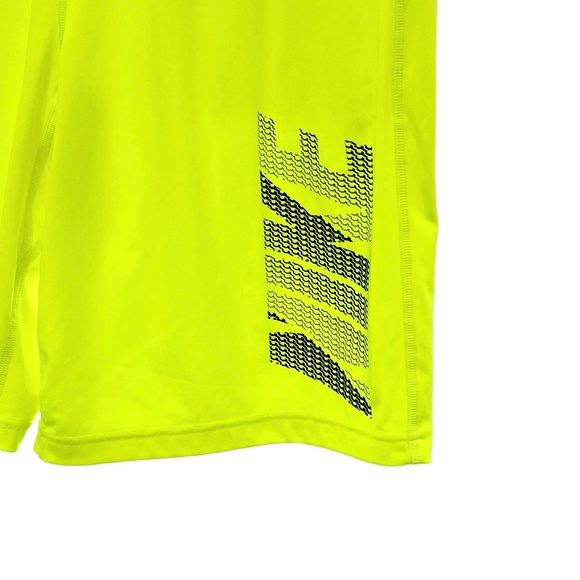 NIKE NEON YELLOW DRI-FIT ACTIVE ATHLETIC SHORTS - Picture 6 of 13